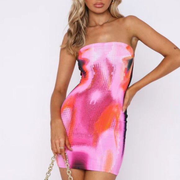 White Fox Boutique Dresses & Skirts - White Fox Life On Mars Strapless Mini Dress Mars